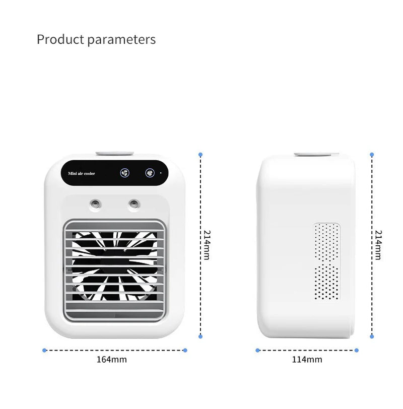 Portable Air Cooler Fan with Water Cooling for Home, Office & Car