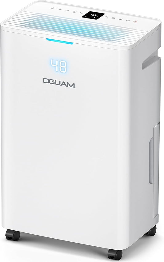 38 L/Day Dehumidifier for Basements & Large Rooms up to 420 m² with Drain Hose