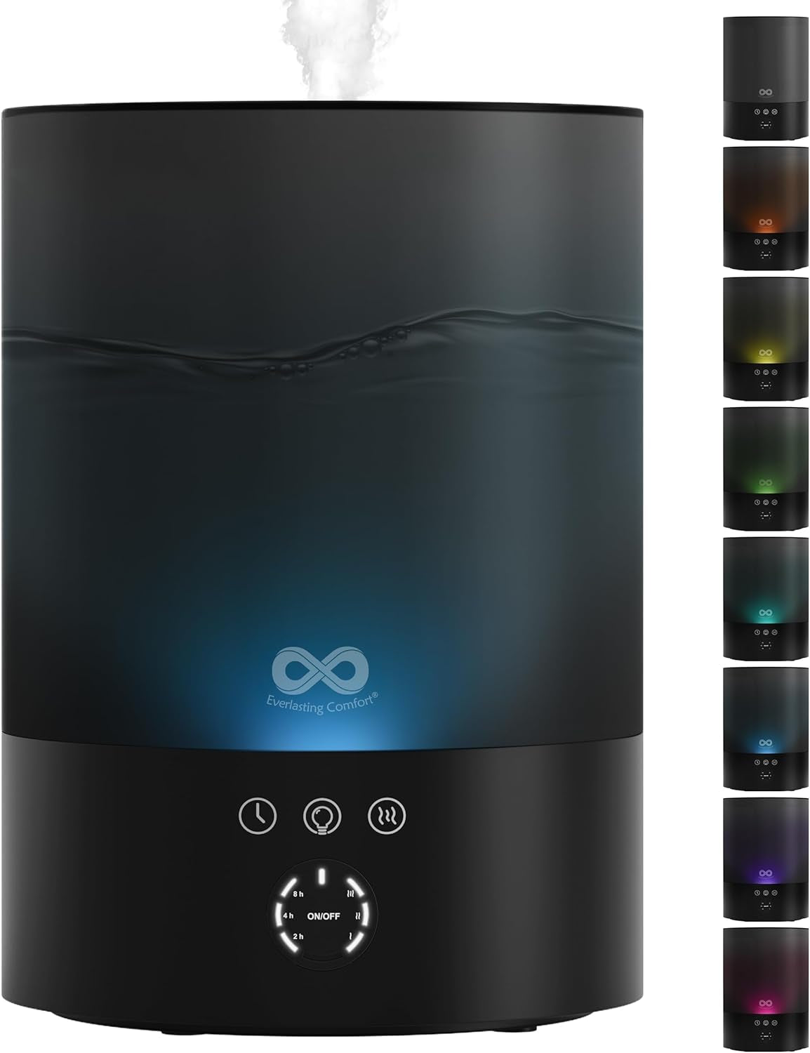 2.5 L Top-Fill Cool Mist Humidifier for Bedroom – Quiet with 24-Hour Runtime