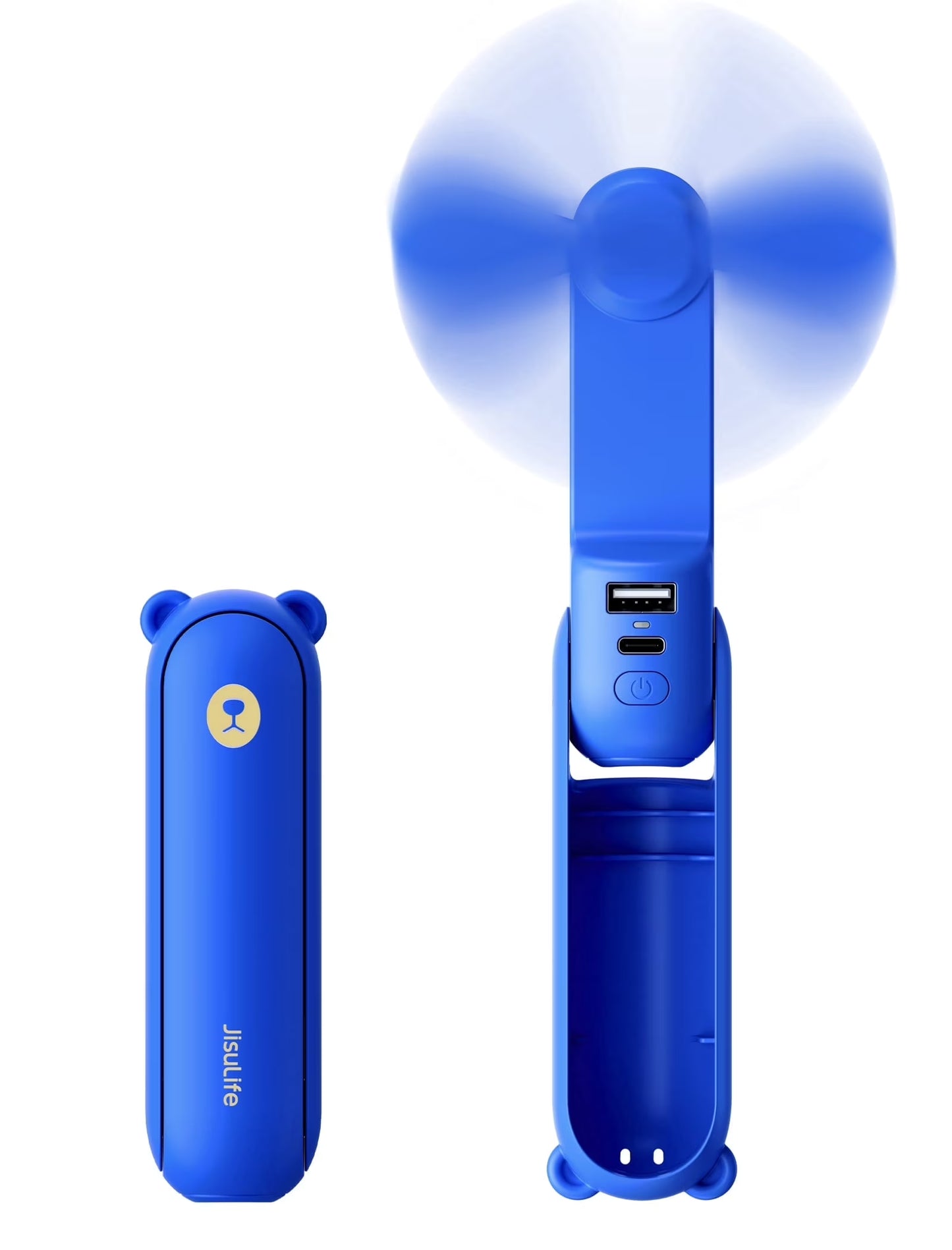 Portable Mini Fan with 3 Speeds & Power Bank 