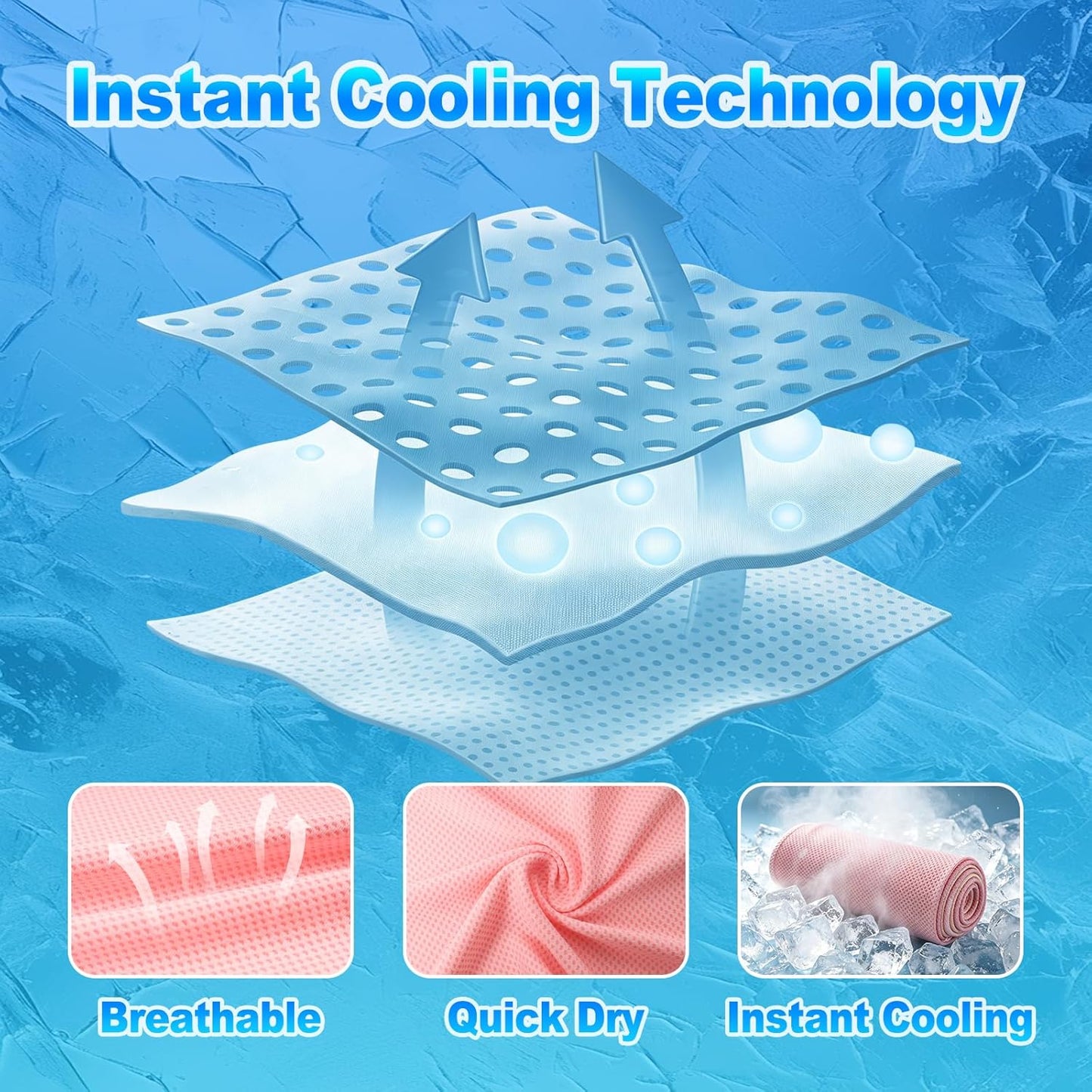 4 Pack Kids Cooling Towels, 30" X 9" Cooling Towels for Neck and Face, Soft Breathable Cooling Neck Wraps for Boys & Girls, Ideal for Sports, School, Summer Camp & Outdoor Use