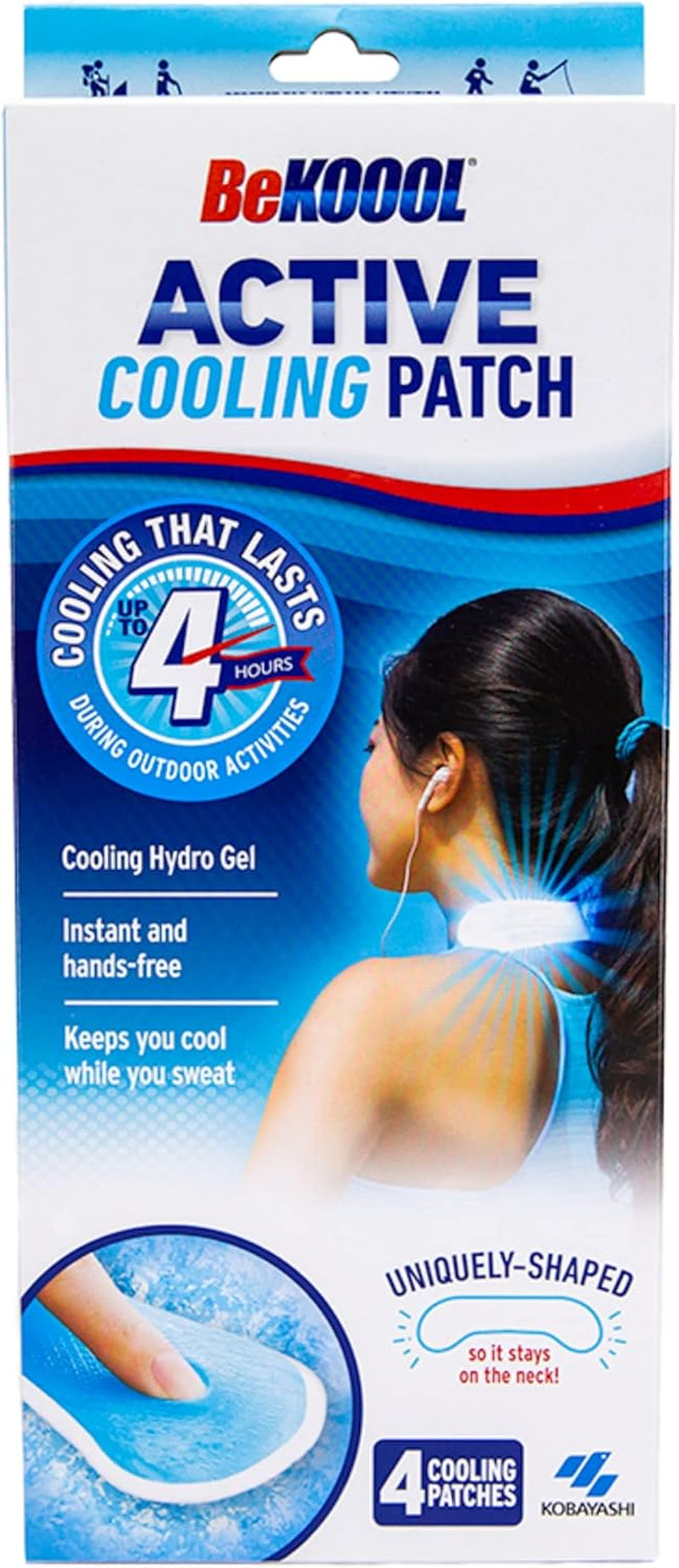 Active Cooling Patches (4 Pack) for Sports & Outdoor Activities