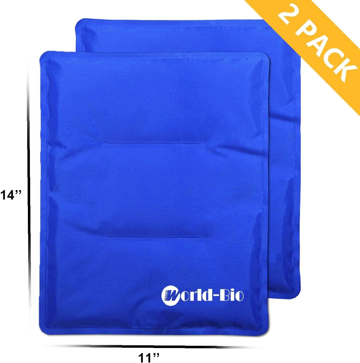 Large Cold & Hot Gel Pack (2 Pack) – Flexible Therapy Pad for Hip, Back, Shoulder & Knee Pain Relief