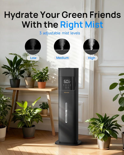 8 L Warm & Cool Mist Humidifier for Rooms up to 46 m² with Essential Oil Diffuser