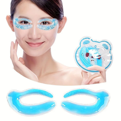 Reusable Hot & Cold Gel Eye Mask for Puffiness & Dark Circles