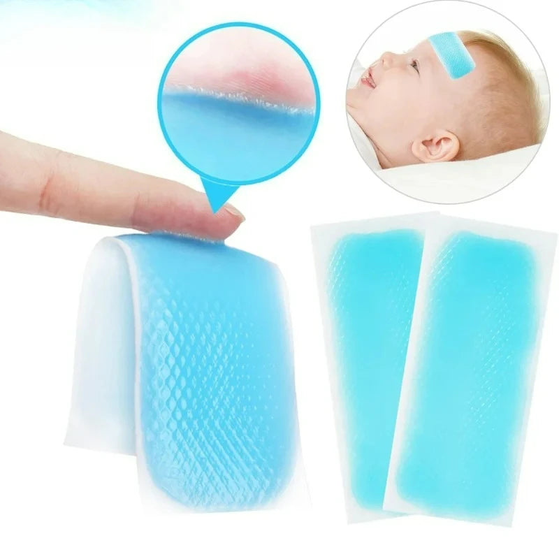 2/10/20Pcs Baby Cooling Patches for Fever Discomfort & Pain Relief, Kids Adults Cooling Relief Fever Reducer Sticker for Summer